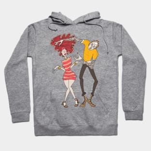 Girl and boy dancing Hoodie